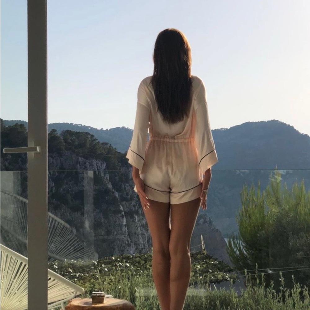 Agent Provocateur Cream Pajama Set